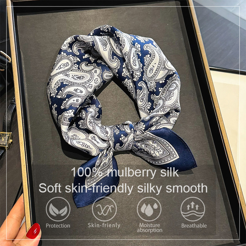 Silk Neck Scarf - Luxury 100% Mulberry Silk Scarf Women