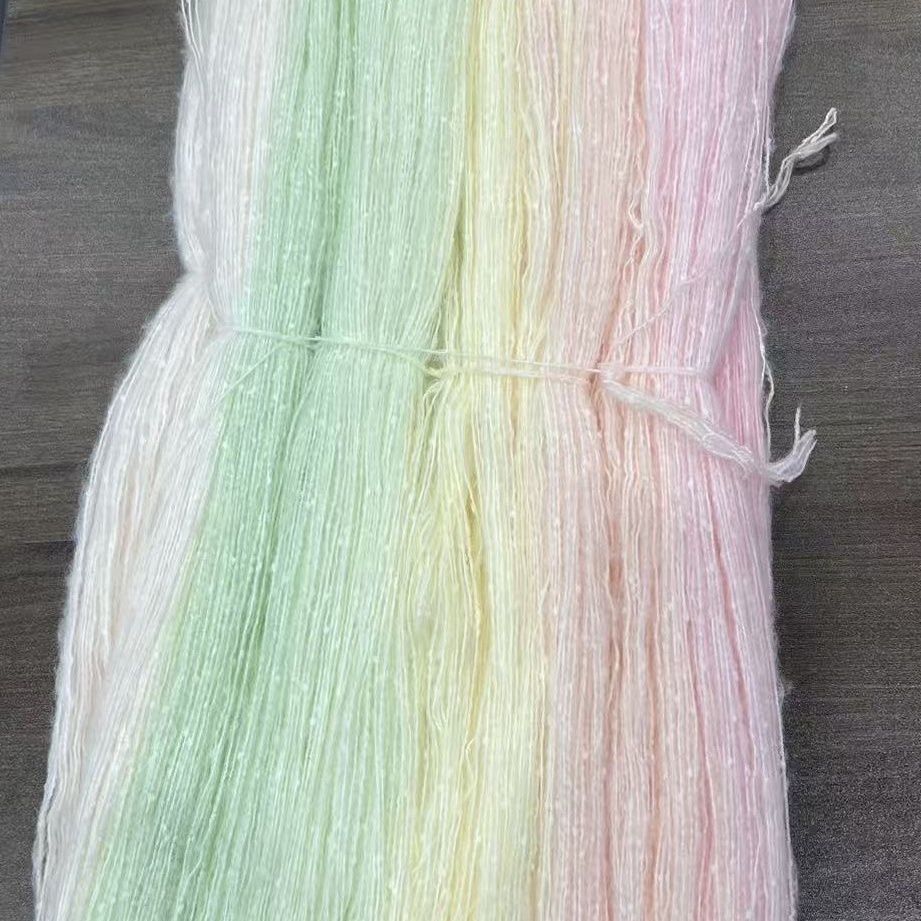 Woven Scarf Blanket - 500g Gradient Mohair Colored Dyed Yarn