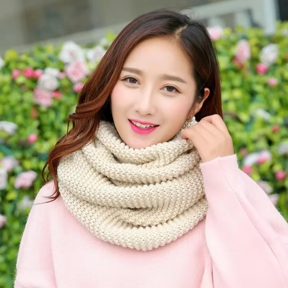 Warm Solid Color Infinity Loop - Infinity Scarf Knit recension och pris
