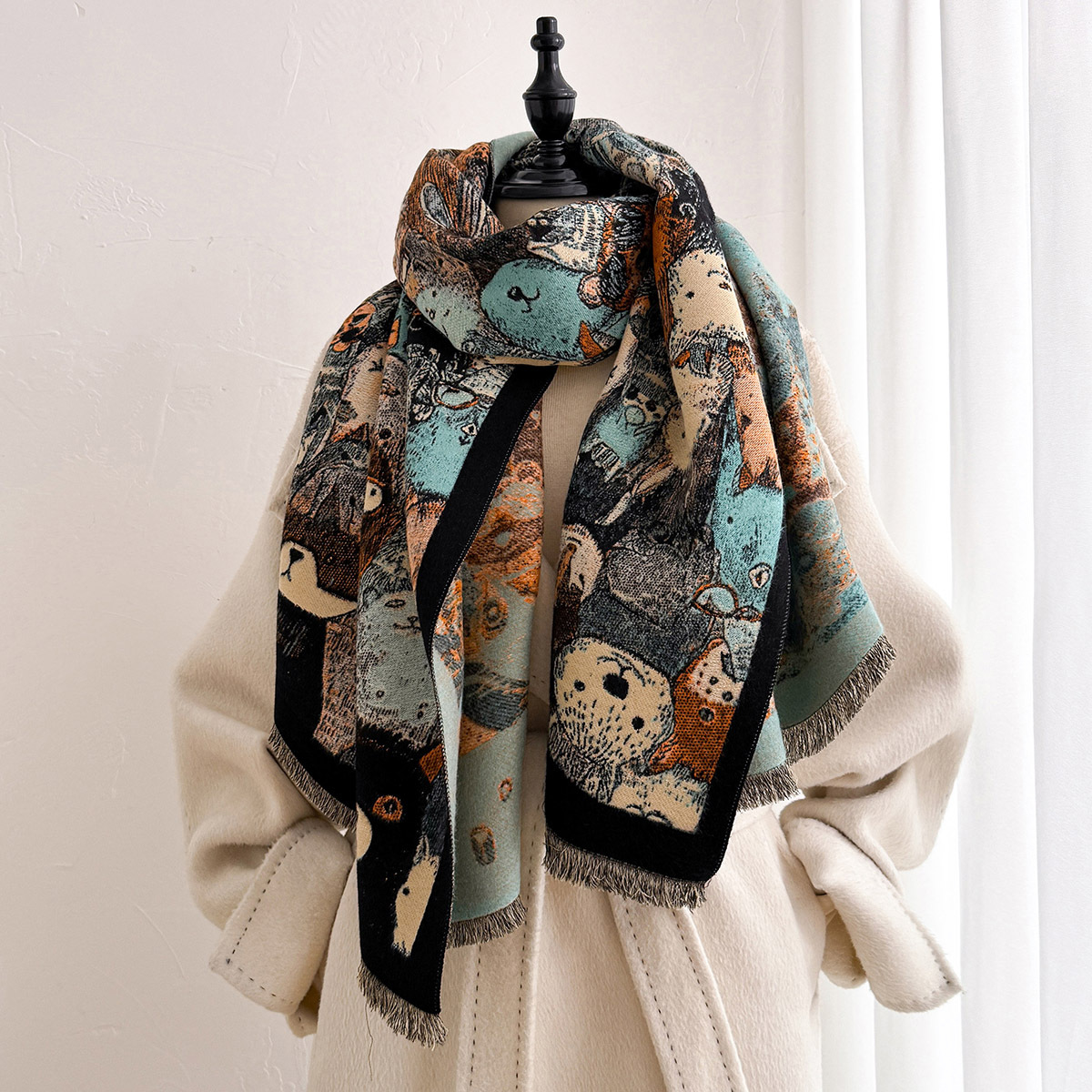 Women Imitation Cashmere Scarf - Woven Scarf Blanket recension och pris