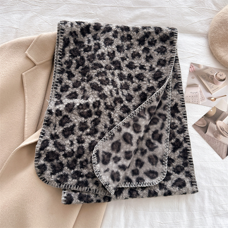 Autumn Winter Leopard Scarf Wo - Woven Scarf Blanket recension och pris