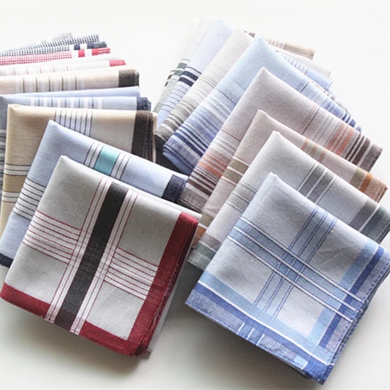 100% Cotton Handkerchief Plaid - Handkerchief Cotton Men recension och pris
