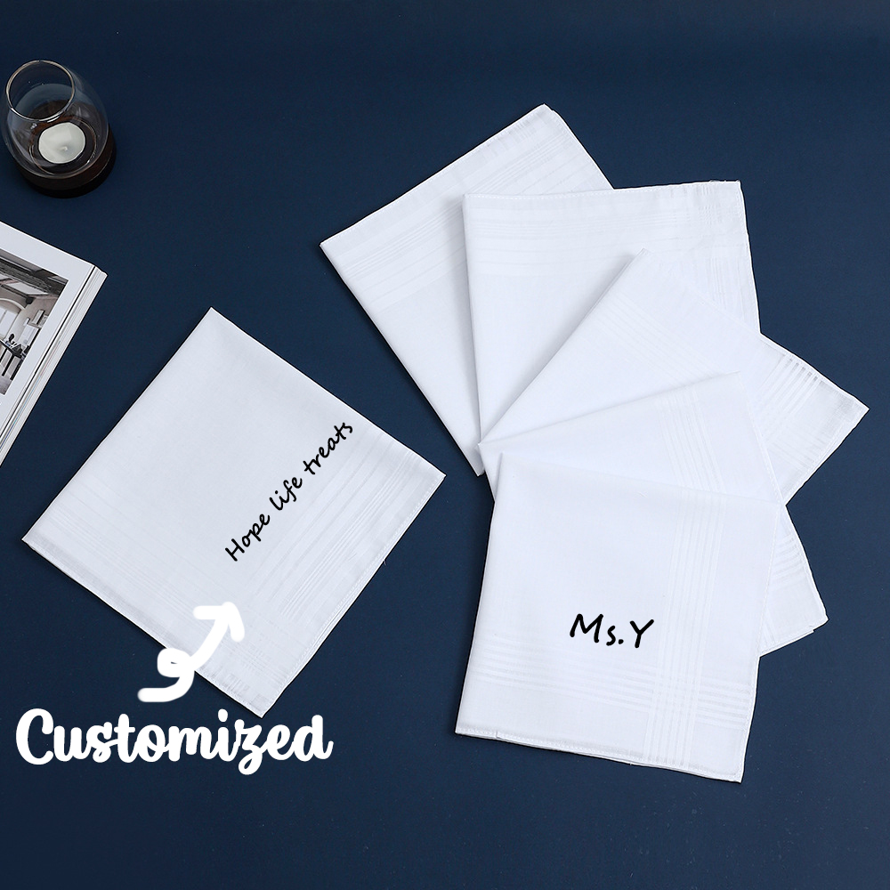 Personalized Custom Text Cotto - Handkerchief Cotton Men recension och pris