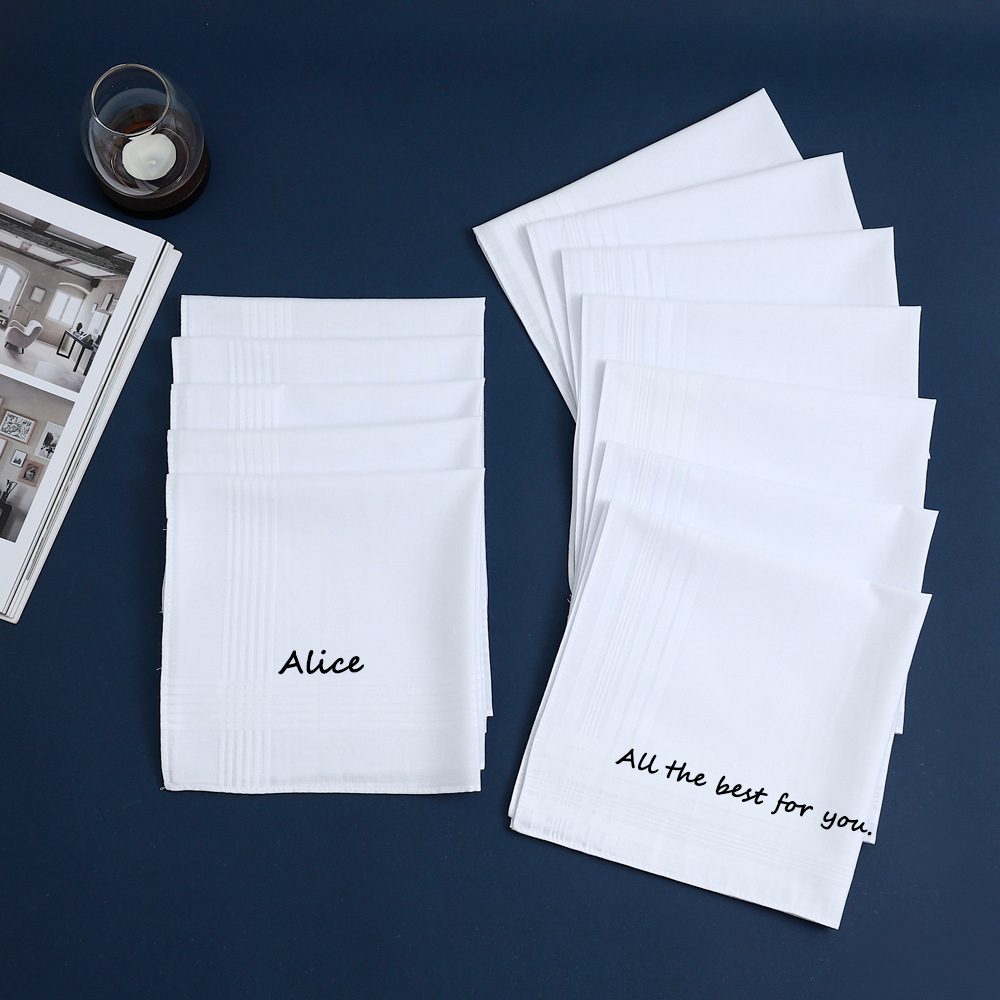 Personalized Custom Text Cotto - Handkerchief Cotton Men recension och pris
