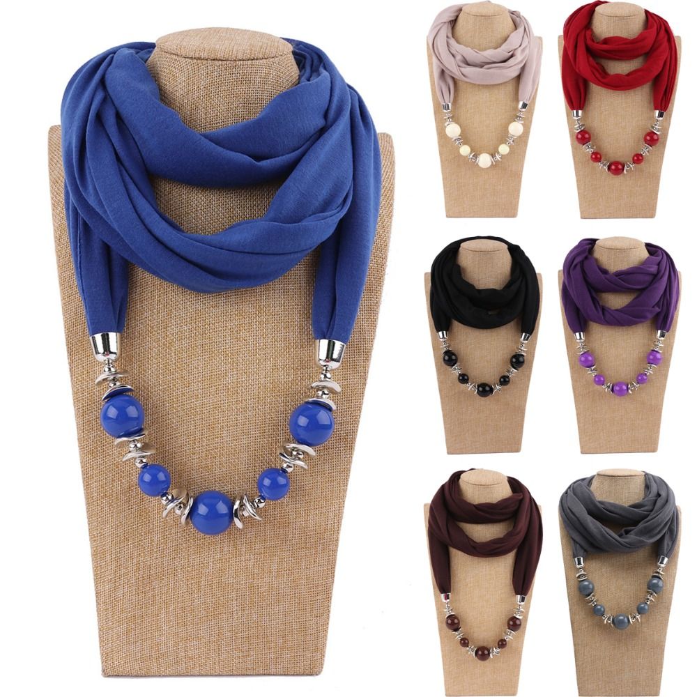 Fashion Chiffon Scarf Solid Co - Infinity Scarf Knit recension och pris