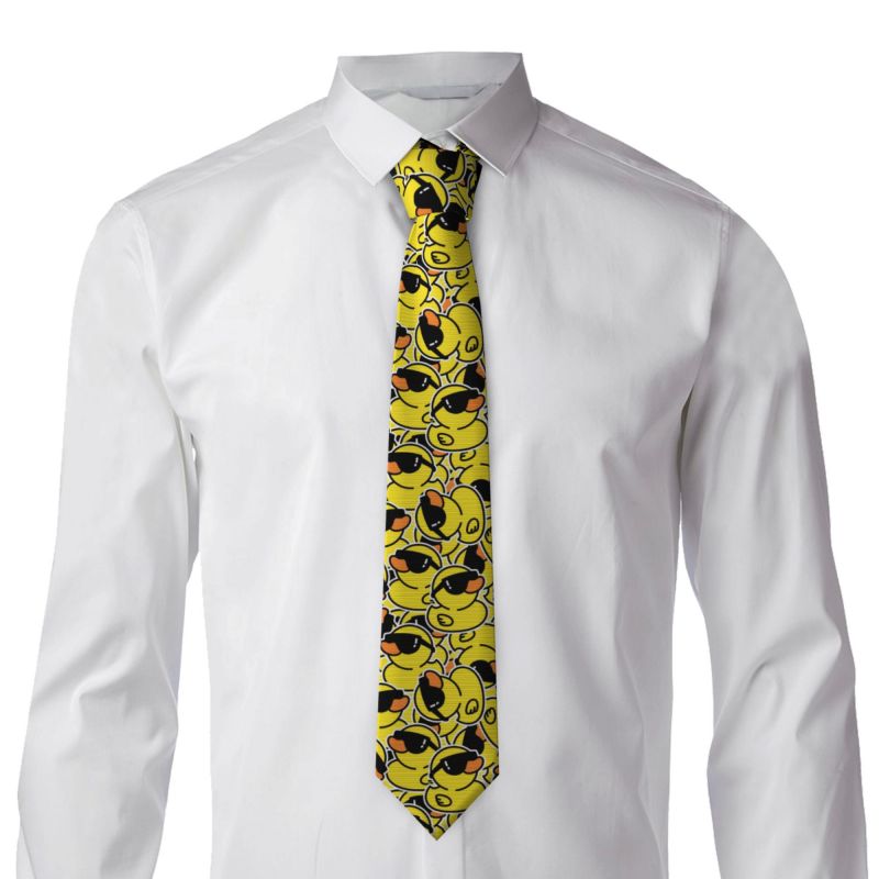 Cute Rubber Ducks Necktie Men  - Skinny Tie Men recension och pris