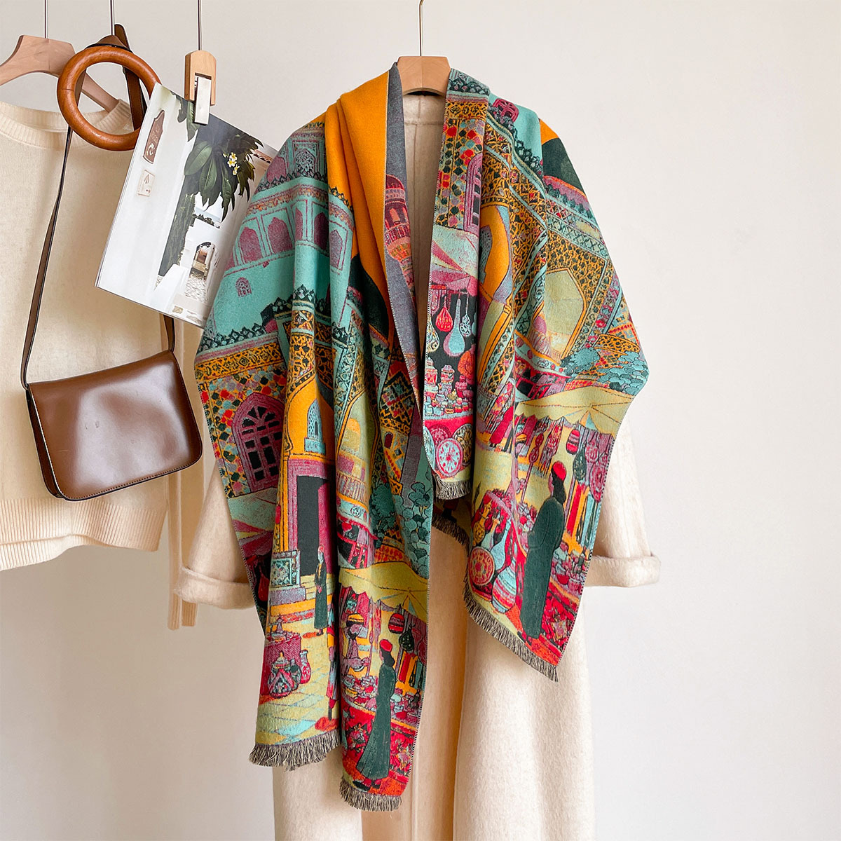Women Imitation Cashmere Scarf - Woven Scarf Blanket recension och pris