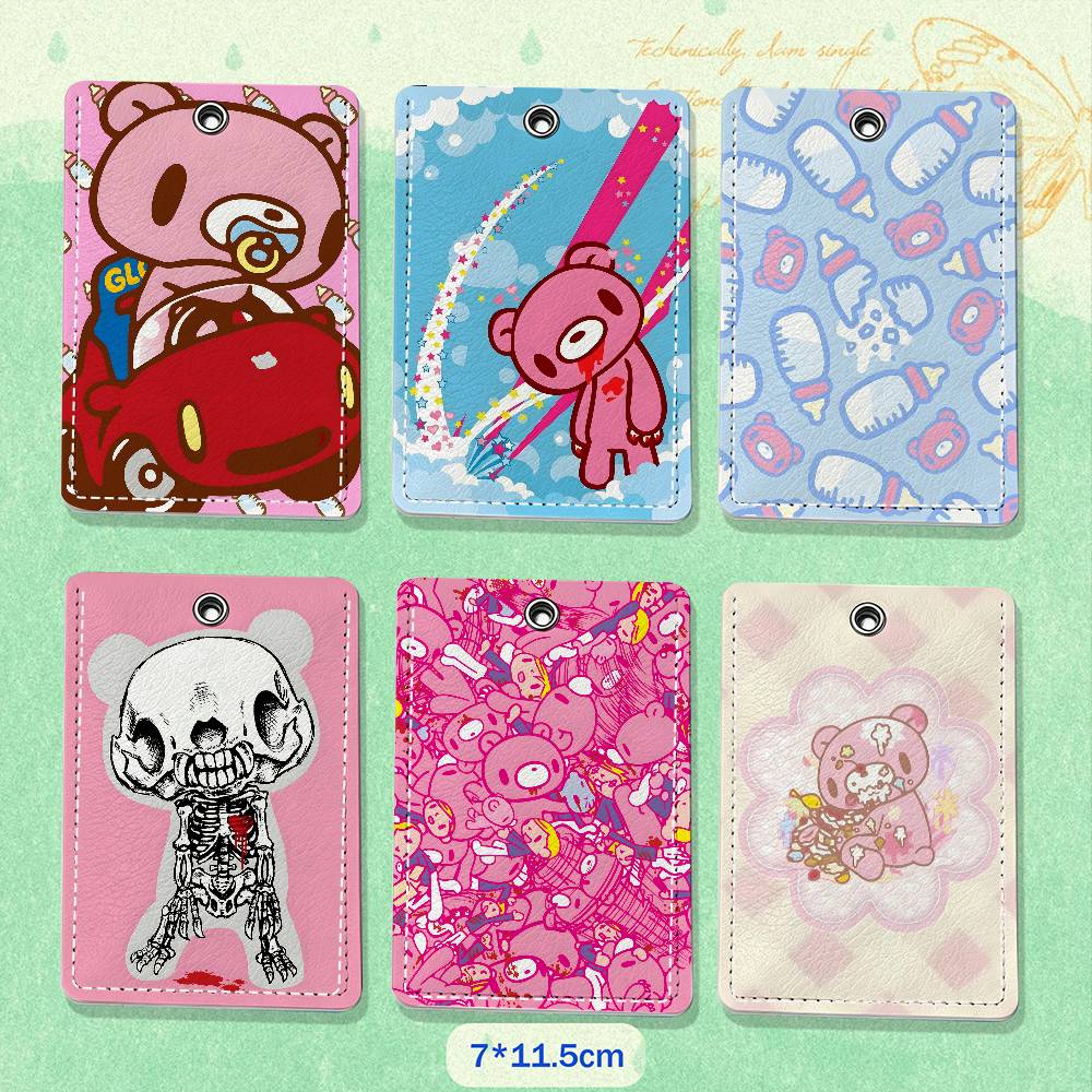 Cartoon G-Gloomy Bear Leather  - Lanyard Badge Holder recension och pris